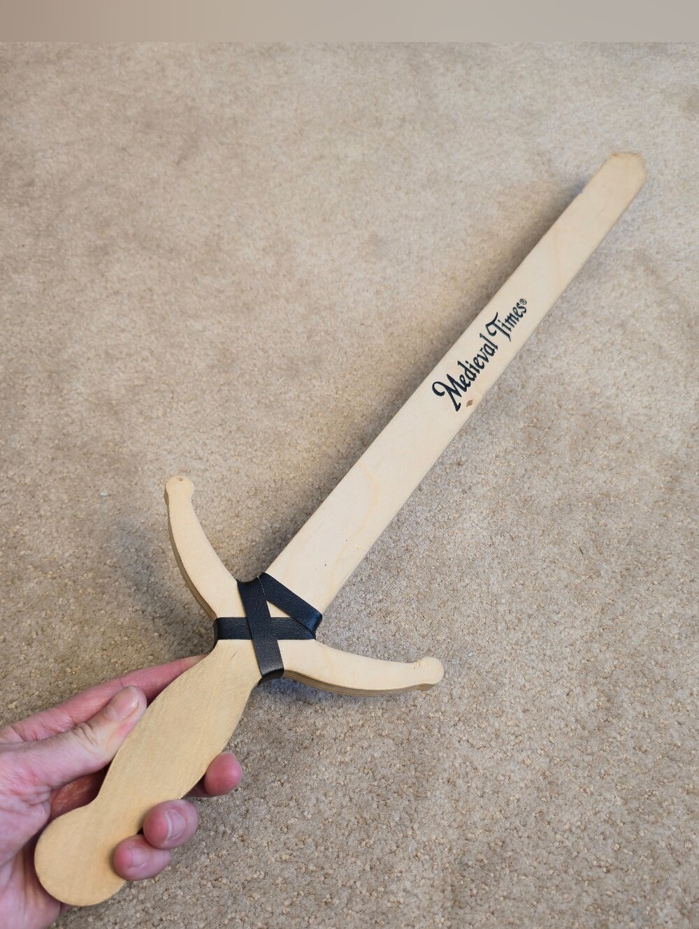 Medieval Times Wooden Sword - Vintage Early 2000s Souvenir Novelty